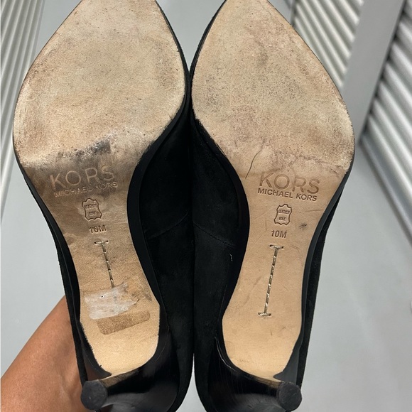 KORS by Michael Kors Black Suede High Heels 10M - Picture 10 of 11